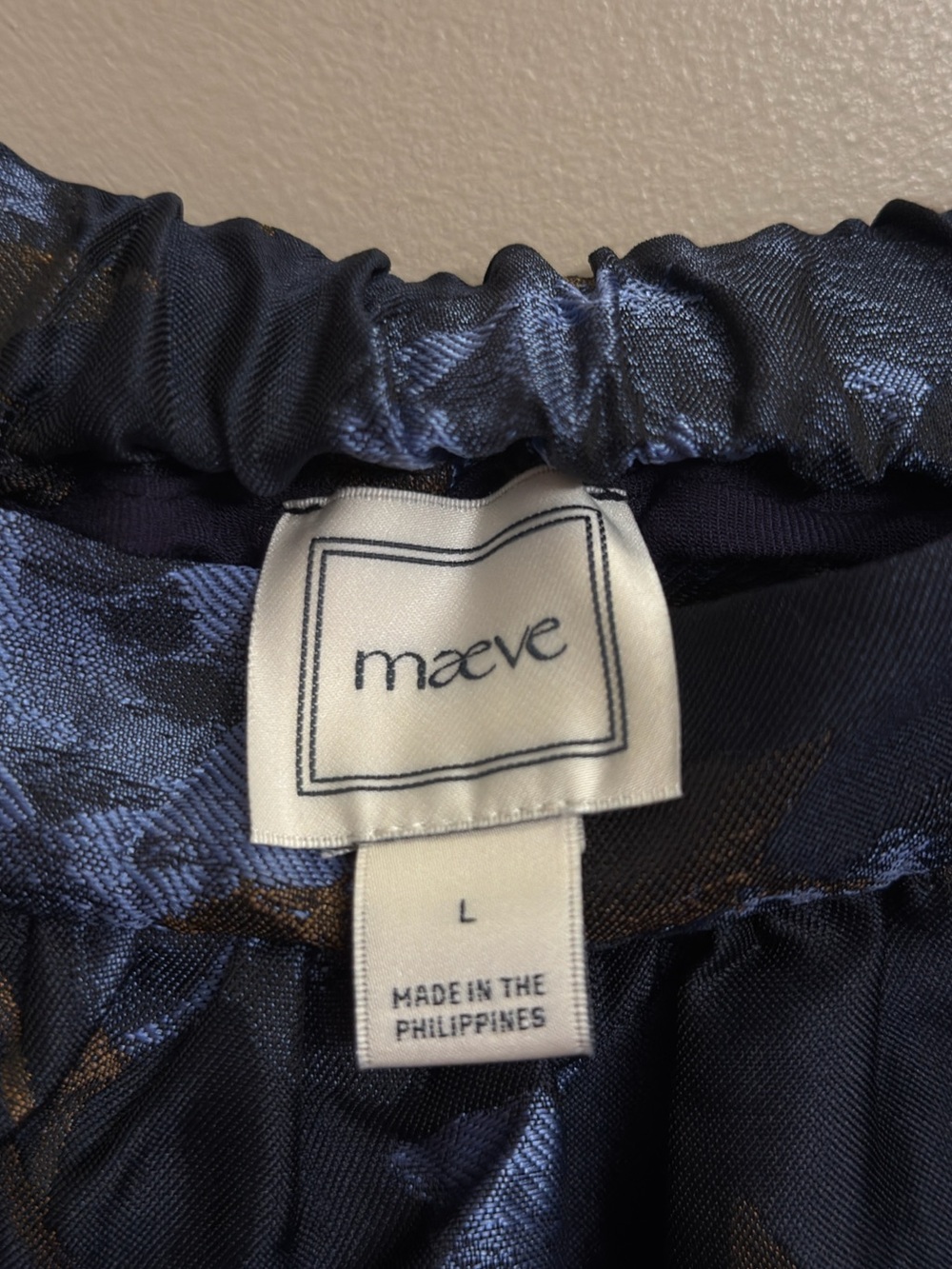 Jacie Printed Maxi Skirt by Maeve for Anthropologie Size L Blue Floral - Picture 4 of 9